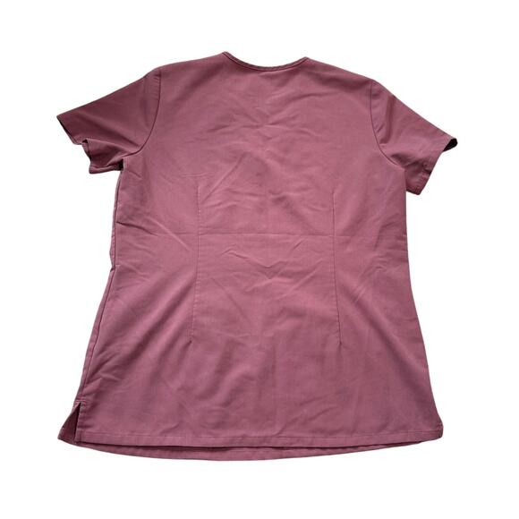 FIGS 2 pocket Scrubs Top; Technical Collection; Size women's Small; Pink/Mauve - Picture 2 of 9